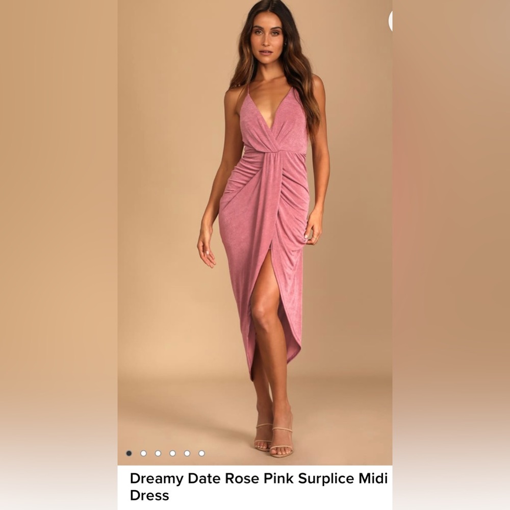 New with tags! Lulu’s pink dress size large